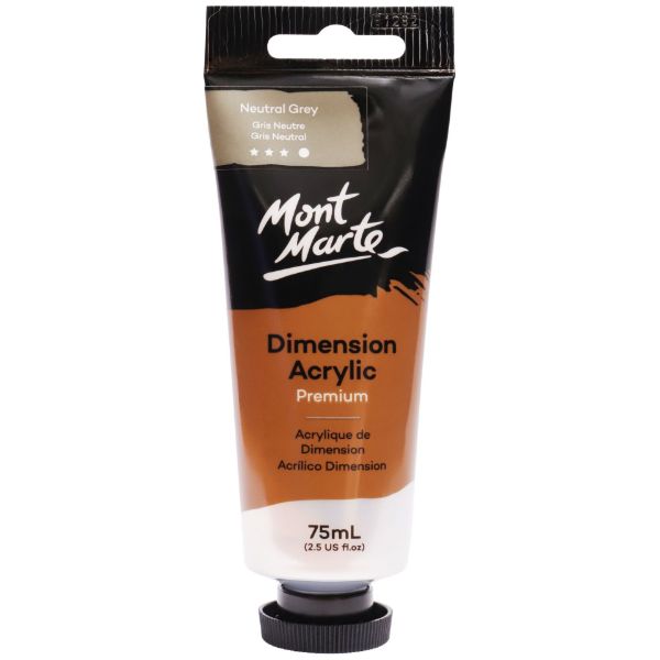 Picture of Mont Marte Dimension Acrylic 75mls - Neutral Grey