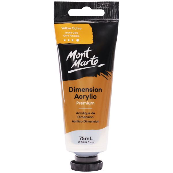 Picture of Mont Marte Dimension Acrylic 75mls - Yellow Ochre