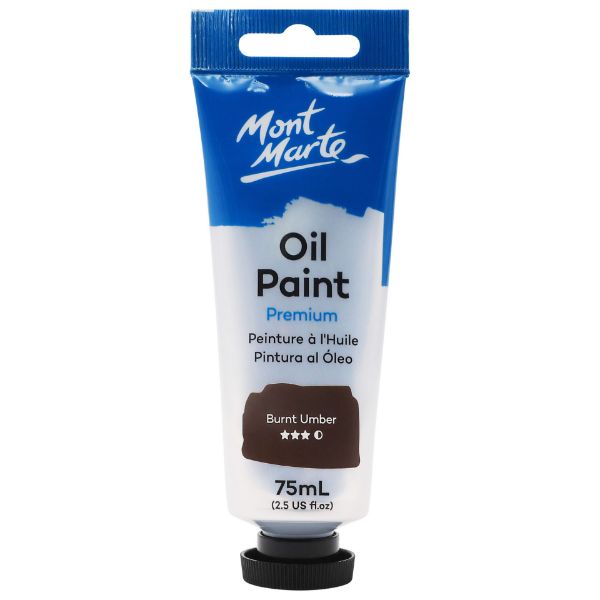 Picture of Mont Marte Oil Paint 75ml - Burnt Umber