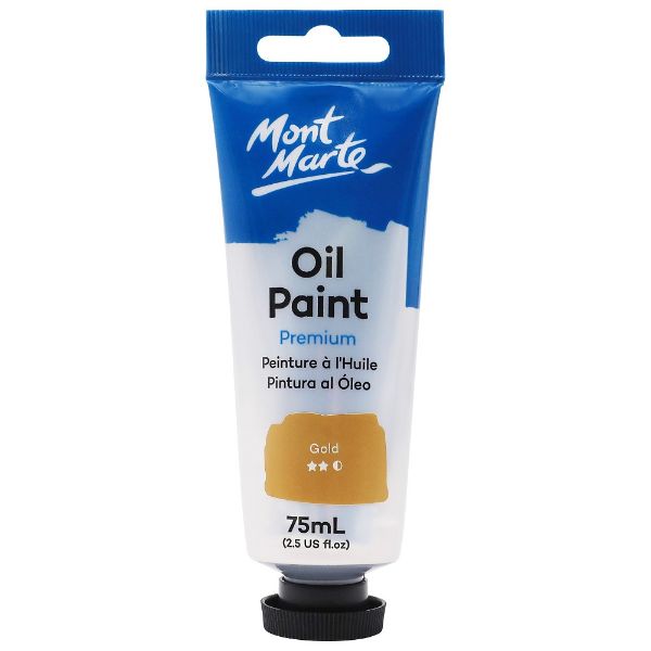 Picture of Mont Mart Oil Paint 75 mls - Gold