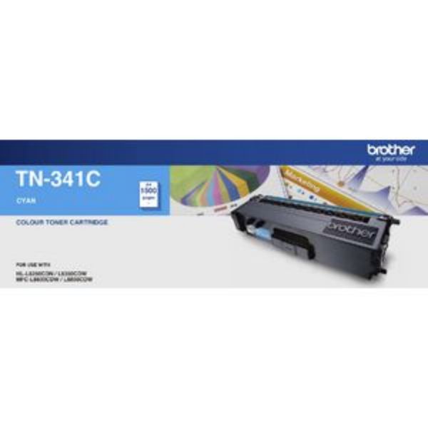 Picture of Brother TN-341 Cyan Toner Cartridge - 1,500 pages