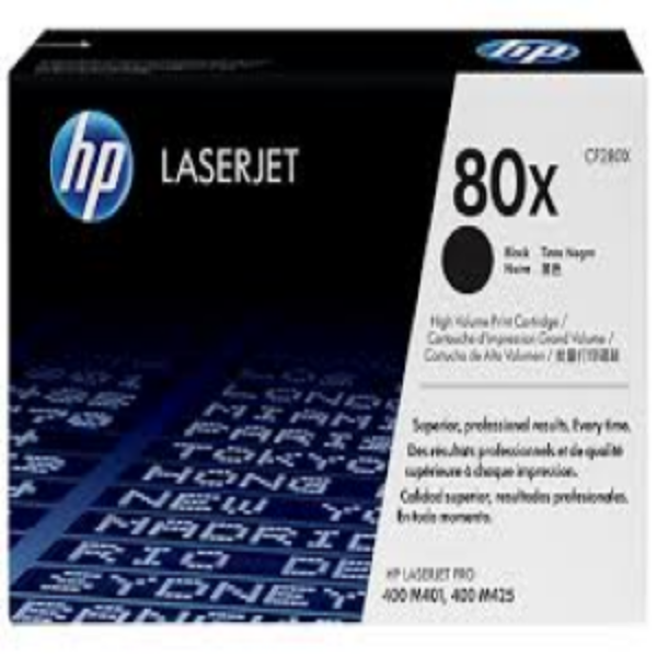 Picture of HP 80X Black Toner Cartridge - 6,900 pages