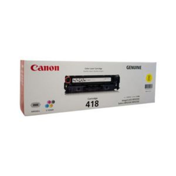Picture of Canon CART418 Yellow Toner - 2,900 Pages