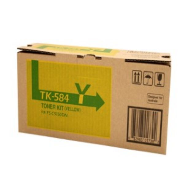 Picture of Kyocera TK-584 Yellow Toner - 2800 pages