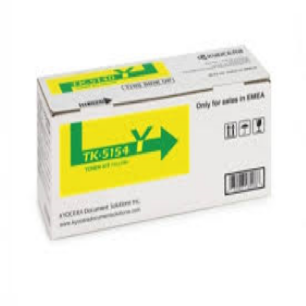 Picture of Kyocera TK-5154 Yellow Toner Cartridge - 10,000 pages
