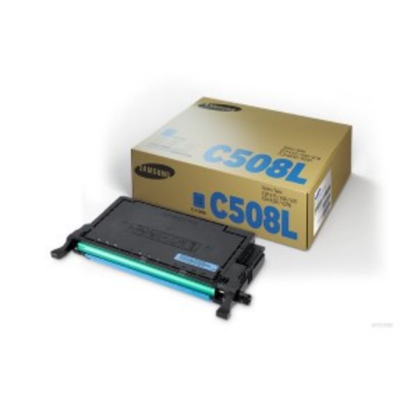 Picture of Samsung CLT-C508L Cyan Toner Cartridge - 4,000 pages @ 5