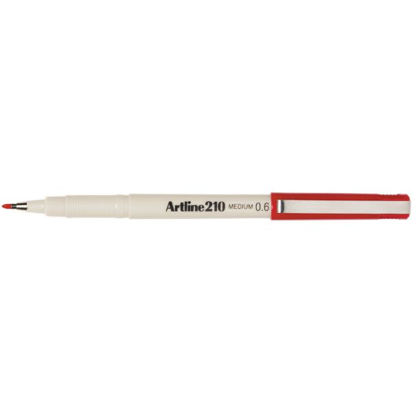 Picture of Artline 210 Fineliner Pen 0.6mm Red
