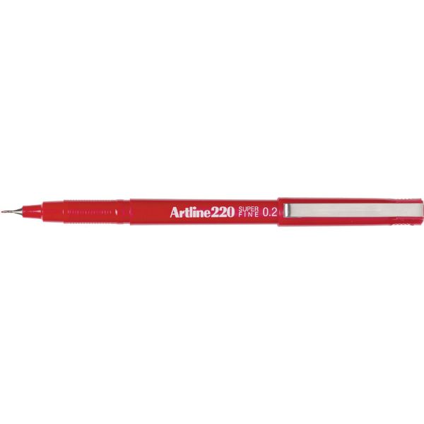 Picture of Artline 220 Fineliner Pen 0.2mm Red