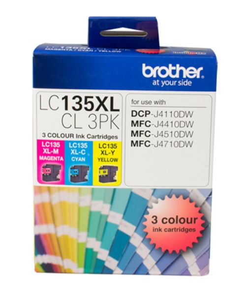 Picture of BROTHER LC-135XL CMY COLOUR PACK