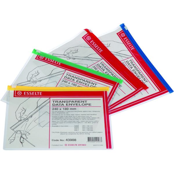 Picture of ESSELTE DATA ENVELOPES 240x180mm ASSORTED