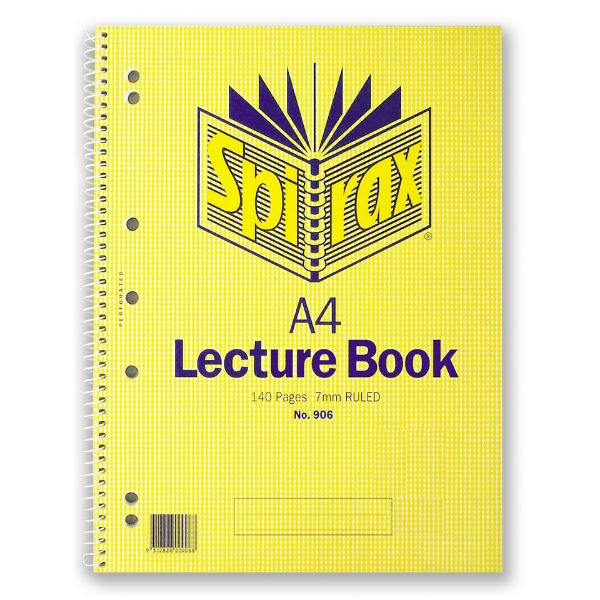 Picture of LECTURE BOOK A4 SPIRAX #906