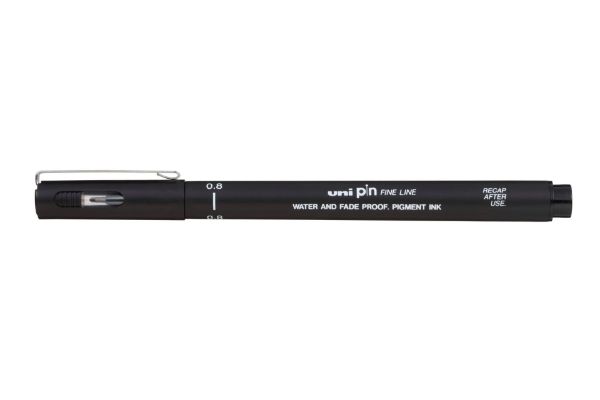 Picture of PEN DRAWING UNI PIN 200 FINE LINE 0.8MM BLACK