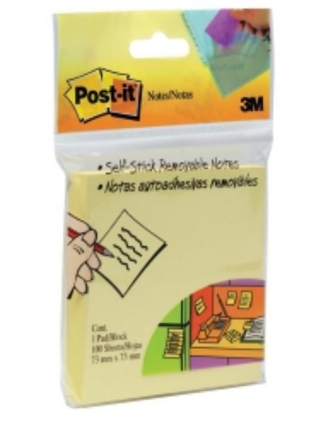 Picture of POST IT NOTES 654HB 73X73 YELLOW