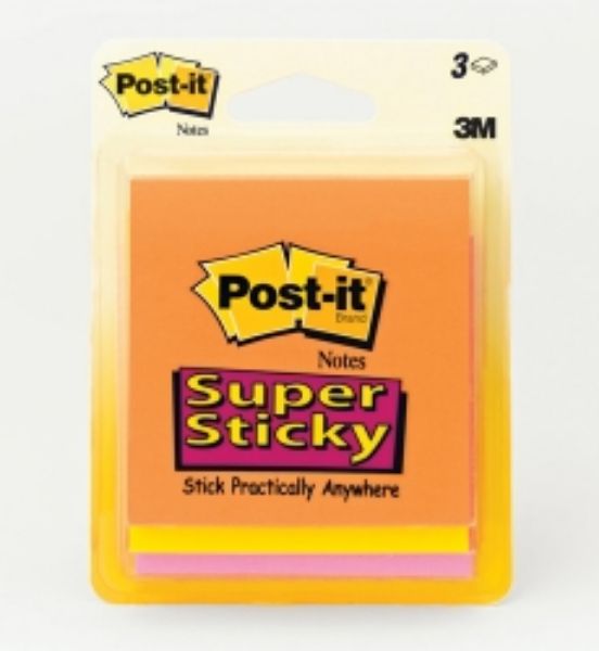 Picture of POST IT SUPER STICKY 73X73 ASST NEON #33