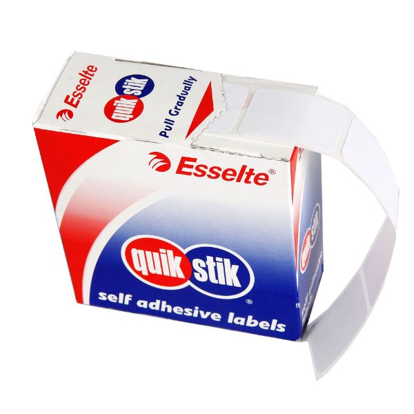 Picture of LABEL QUIK STIK DISP 19X63 WHITE