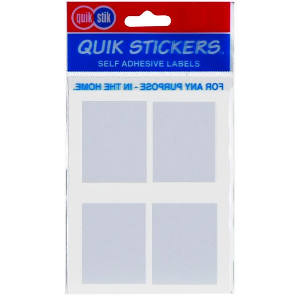 Picture of QUIKSTIK LABELS HANGSELL RECTANGLE 35X45MM WHITE 28 LABELS