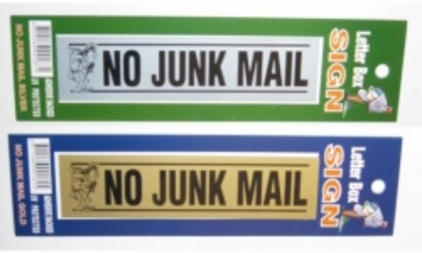 Picture of SIGN NO JUNK MAIL 30 x 125