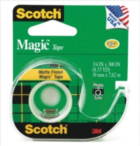 Picture of TAPE MAGIC SCOTCH 105 19MMX7.6M ON DISPENCER