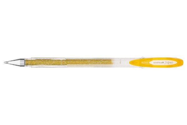 Picture of PEN UNI RB SIGNO UM120SPGD SPARKLING GOLD GEL 1.00MM