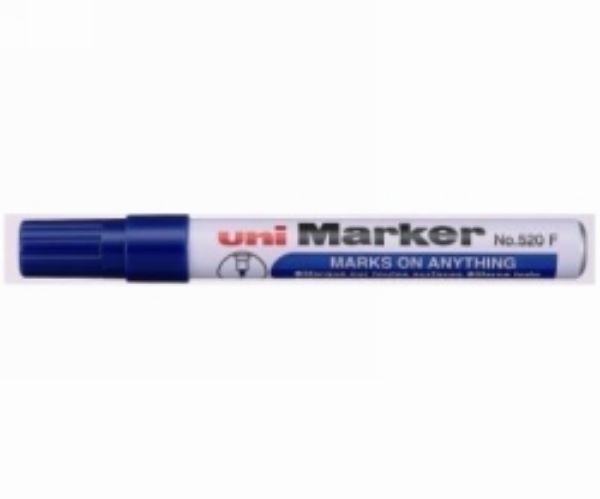Picture of MARKER UNI 520F PERMANENT BULLET BLUE