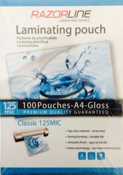 Picture of LAMINATING POUCHES A4 125 MICRON PK 100