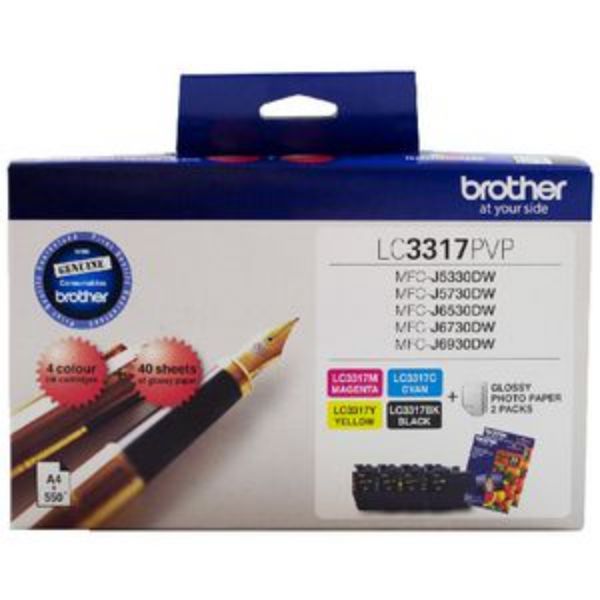Picture of Brother LC3317 CMY Colour Pack - 550 pages each