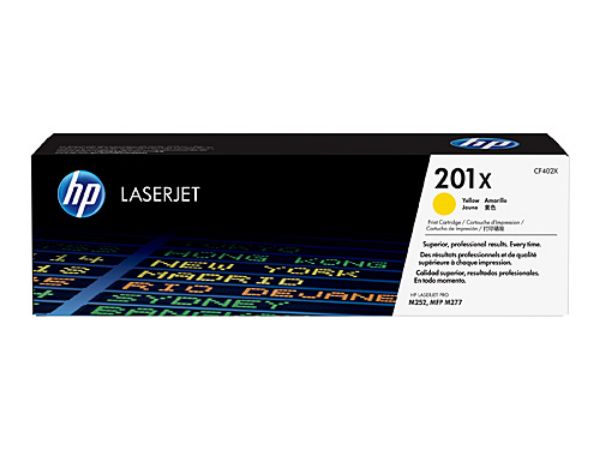 Picture of HP 201X Yellow Toner Cartridge - 2,300 pages