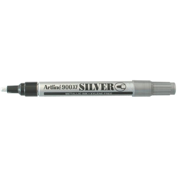 Picture of ARTLINE 900 METALLIC PERMANENT 2.3MM BULLET NIB SILVER