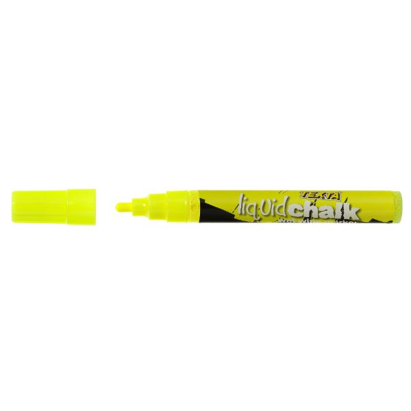 Picture of Texta Liquid Chalk Wet Wipe Yellow Jumbo