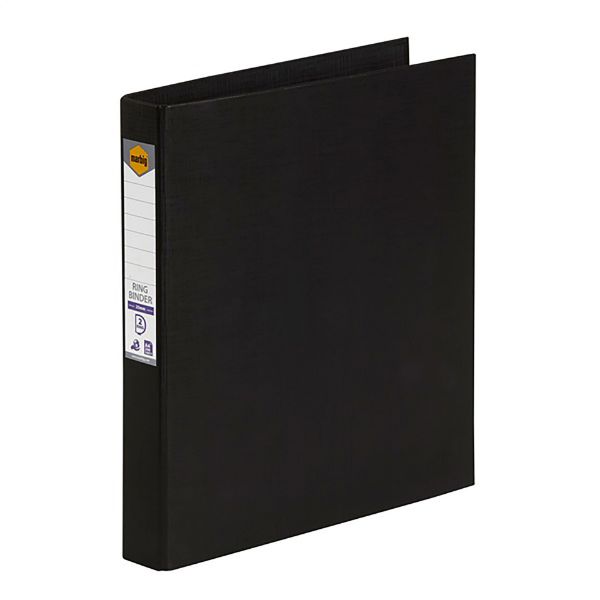 Picture of MARBIG RING BINDER A4 25MM 2D PE BLACK