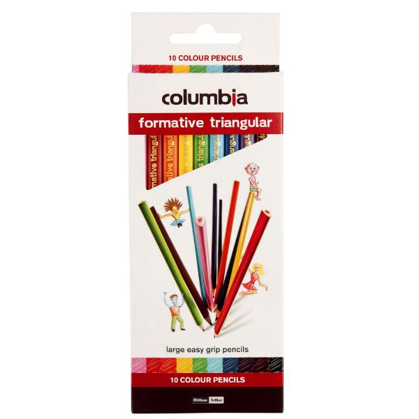 Picture of COLUMBIA FORMATIVE COLOUR PENCIL TRIANGULAR PK10