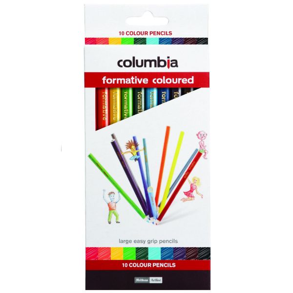 Picture of COLUMBIA FORMATIVE COLOUR PENCIL ROUND PK10