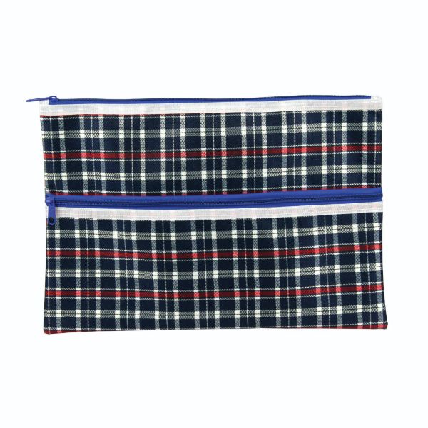 Picture of CELCO TARTAN CASES 375MM X 264MM 2 ZIP