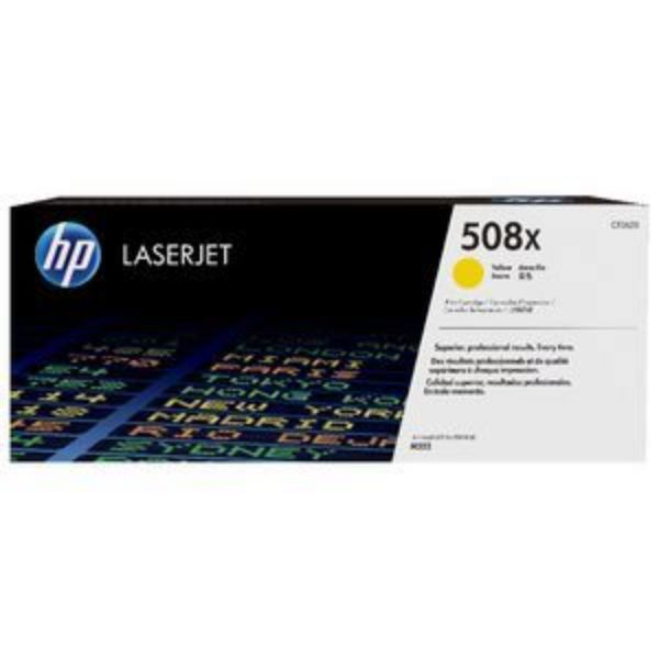 Picture of HP 508X Yellow Toner Cartridge - 9,500 pages