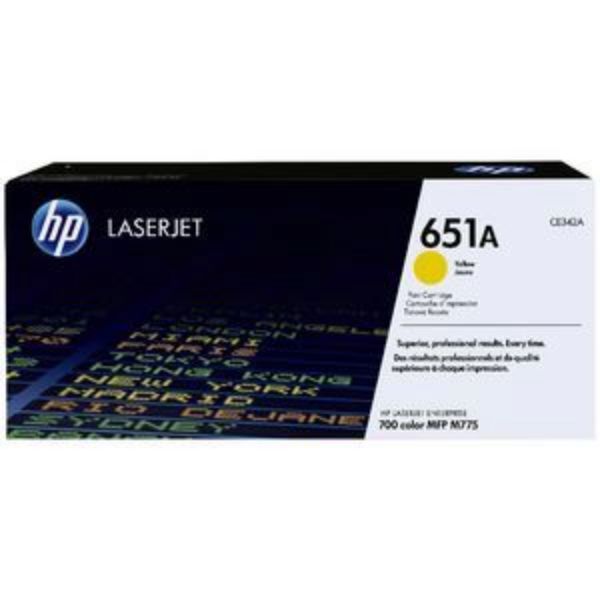 Picture of HP 651A Yellow Toner Cartridge - 16,000 pages