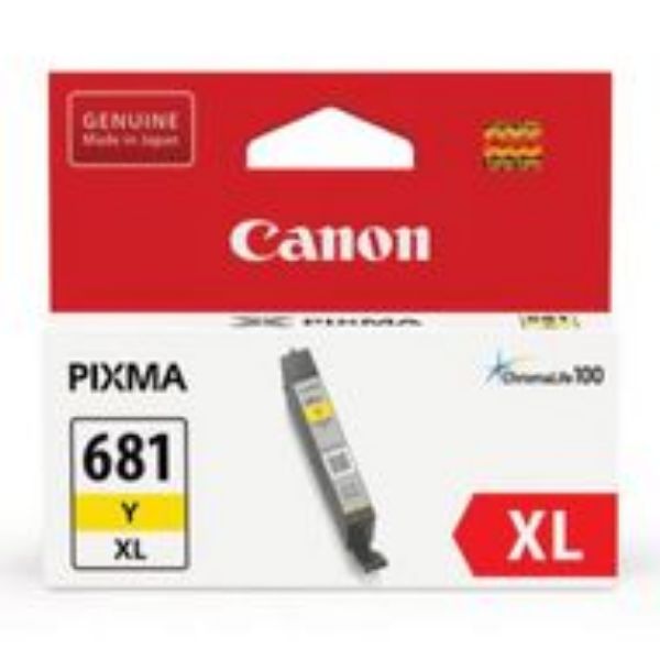 Picture of Canon CLI681XL Yellow Ink Cartridge - 515 pages