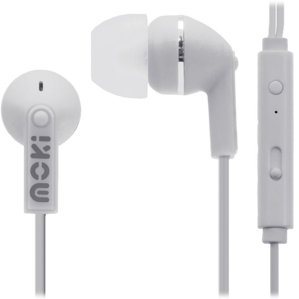 Picture of Moki Noise Isolation Earbuds mic White ACC HCBMW