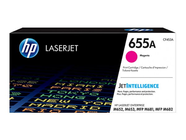 Picture of HP 655A Magenta Toner Cartridge -  10,500 pages