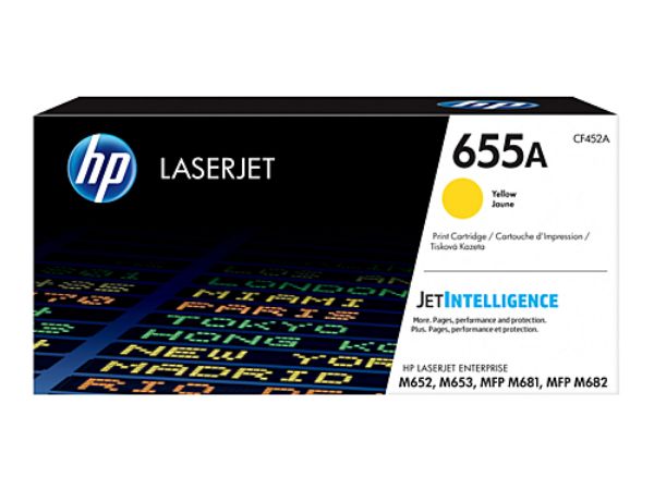 Picture of HP 655A Yellow Toner Cartridge -  10,500 pages