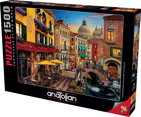 Picture of 1500p Anatolian Jigsaw Canal Cafe Venice