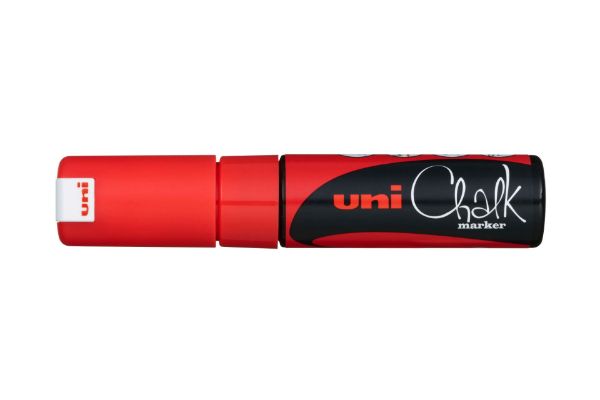 Picture of MARKER CHALK UNI 8MM CHISEL TIP RED