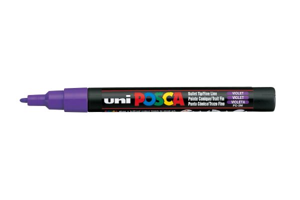 Picture of POSCA FINE BULLET TIP GLITTER VIOLET