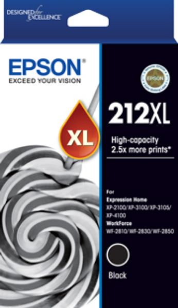 Picture of Epson 212XL - High Capacity - Black Ink Cartridge