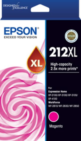 Picture of Epson 212XL - High Capacity - Magenta Ink Cartridge