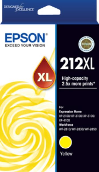 Picture of Epson 212XL - High Capacity - Yellow Ink Cartridge