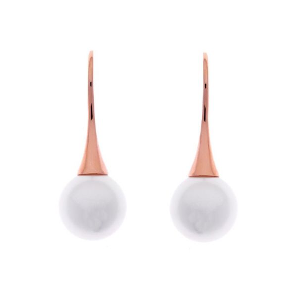 Picture of Sybella Jeweller Bella Rose Gold Pearl Drop Earings