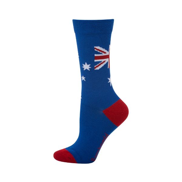 Picture of Bamboozld Sock - Aussie Flag Womens Size 2-8