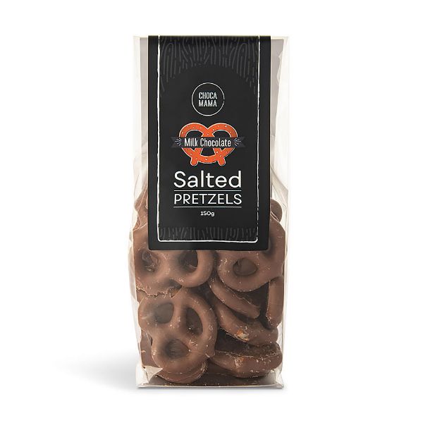 Picture of Milk Chocolate Salted Pretzels Bag 125g