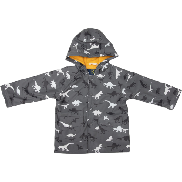 Picture of Korango Raincoat -Dino Colour Change Charcoal 5Y