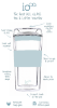 Picture of Ioco 12oz Glass Travel Cup - Ocean Blue w/Hot Pink Seal